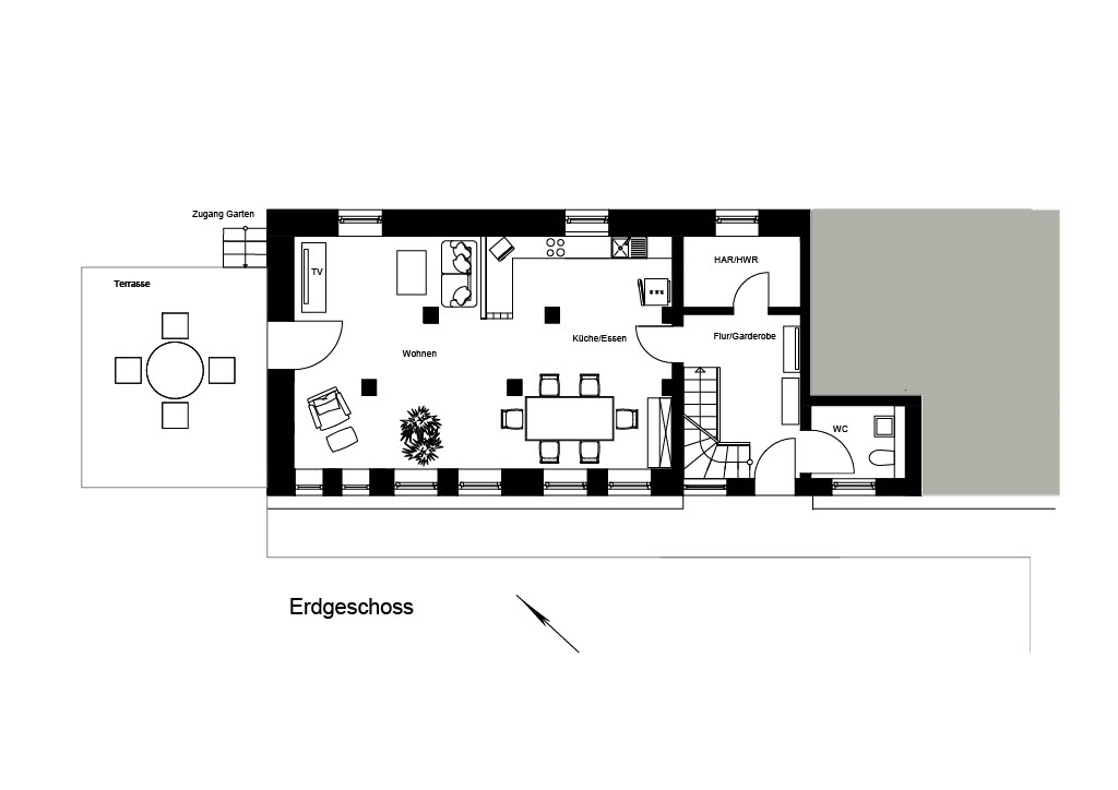Erdgeschoss Grundriss