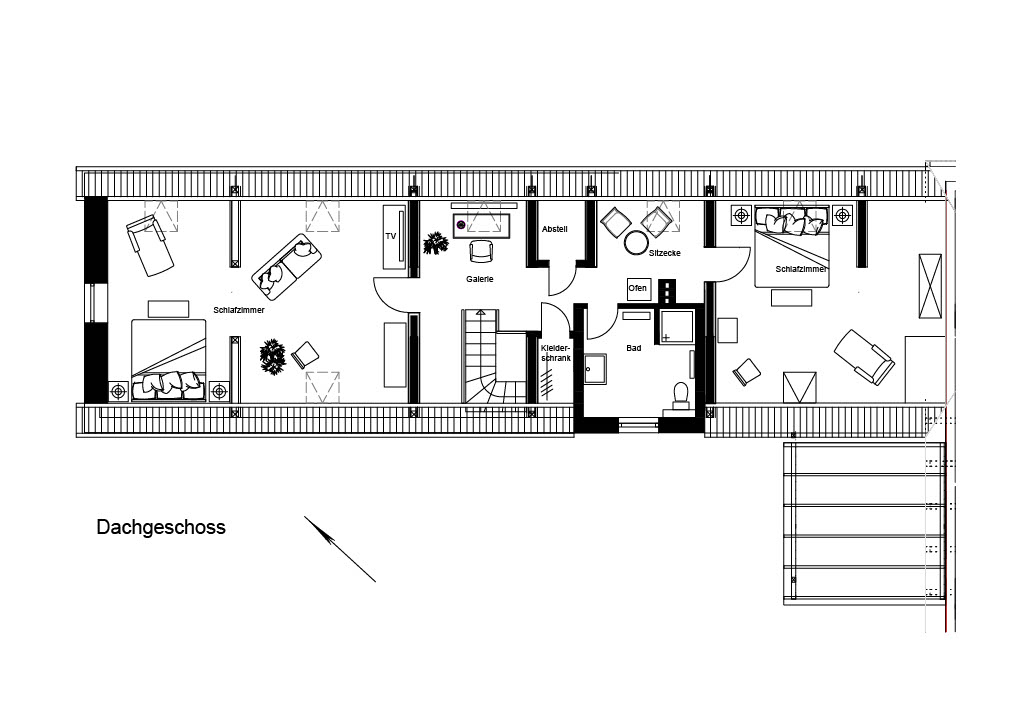 Obergeschoss Grundriss